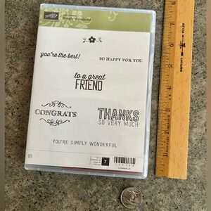 🌼 Rare Retired [Stampin’ Up] Sale-a-bration Simply Wonderful Stamp Set, EUC